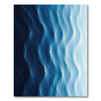 Abstract Ocean Gradient Wave Swirl Rug