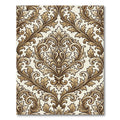 Elegant Gold Damask Acanthus Scroll Rug