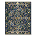 Deep Blue Floral Medallion Artistry Rug