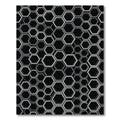 Monochromatic Hexagon Cluster Texture Rug