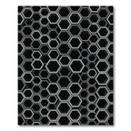 Monochromatic Hexagon Cluster Texture Rug