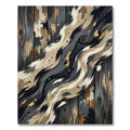 Rustic Wood Grain Abstract Swirl Rug