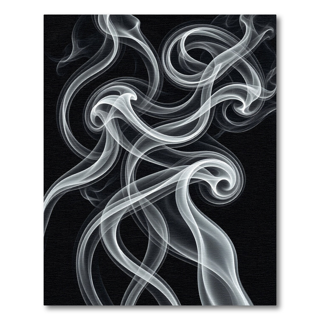 Minimalist Monochrome Abstract Smoke Swirl Rug