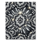 Shimmering Crystal Aggregate Symmetrical Radiance Rug