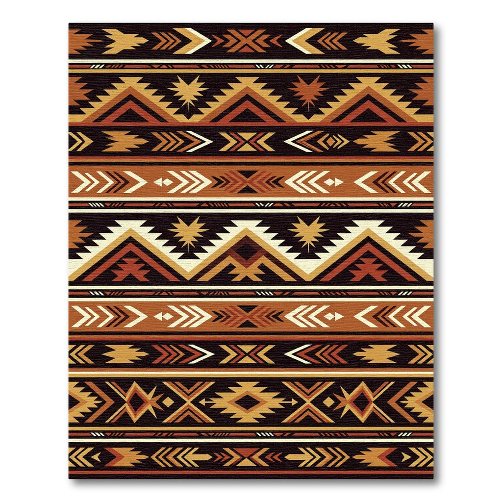 Earth Tone Navajo Stripes Rug
