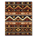 Earth Tone Navajo Stripes Rug