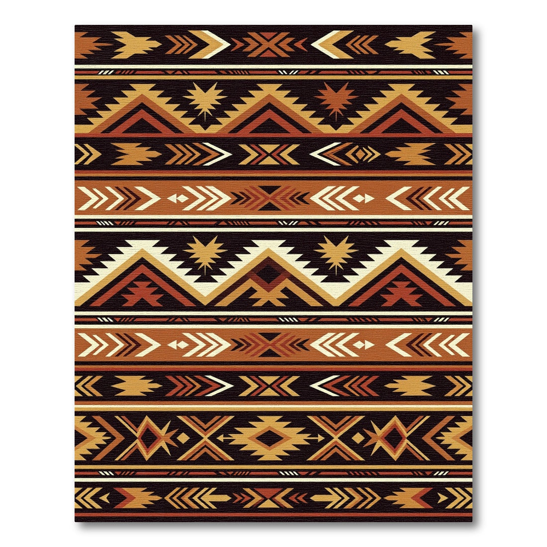 Earth Tone Navajo Stripes Rug