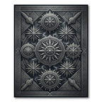 Gothic Compass Medallion Graphic Rug