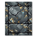 Cracked Stone Texture Rug