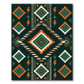 Geometric Southwest Diamond Earth Tone Rug