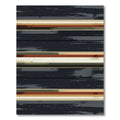 Textured Horizontal Stripe Earth Tones Rug