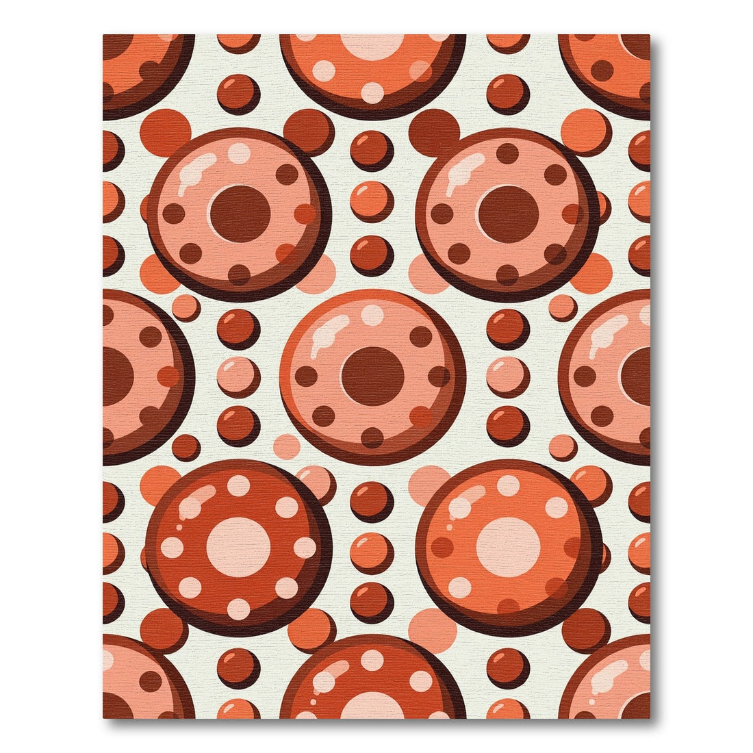 Terracotta Circles Garland Rug