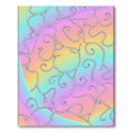 Pastel Swirl Vine Garland Rug