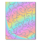 Pastel Swirl Vine Garland Rug