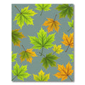 Autumn Maple Leaves Green Yellow Rug