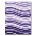 Modern Lavender And Purple Wavy Stripe Rug