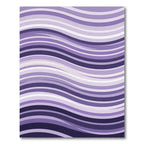 Modern Lavender And Purple Wavy Stripe Rug