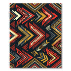 Bold Geometric Arrow Tribal Earthy Rug