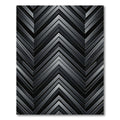 Modern Metallic Charcoal Chevron Zenith Rug