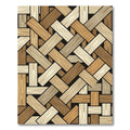 Wooden Planks Herringbone Texture Rug
