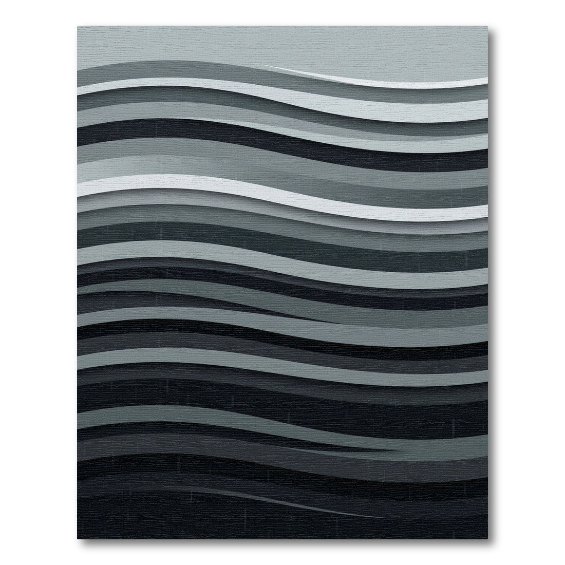 Monochromatic Wave Layered Rug