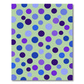 Purple Blue Dot Cluster Rug