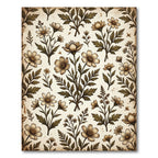 Vintage Botanical Floral Bouquet Rug