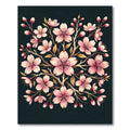 Elegant Pink Cherry Blossom Floral Rug