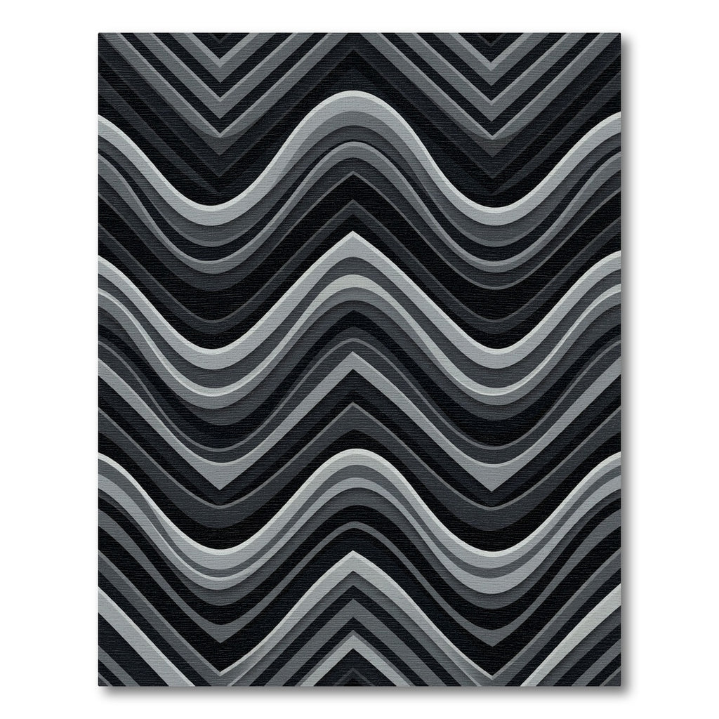 Monochromatic Layered Chevron Wave Rug