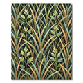 Botanical Sage and Ochre Grass Meadow Rug
