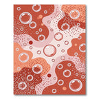 Coral Abstract Bubble Play Rug