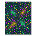 Vibrant Neon Polka Dot Confetti Art Rug
