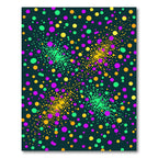 Vibrant Neon Polka Dot Confetti Art Rug