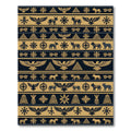 Geometric Eagle Wolf Sun Mandala Print Rug