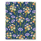 Pastel Floral Bouquet Cornflower Medley Rug
