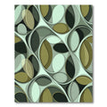 Shaded Sage Oval Interlocking Weave Rug