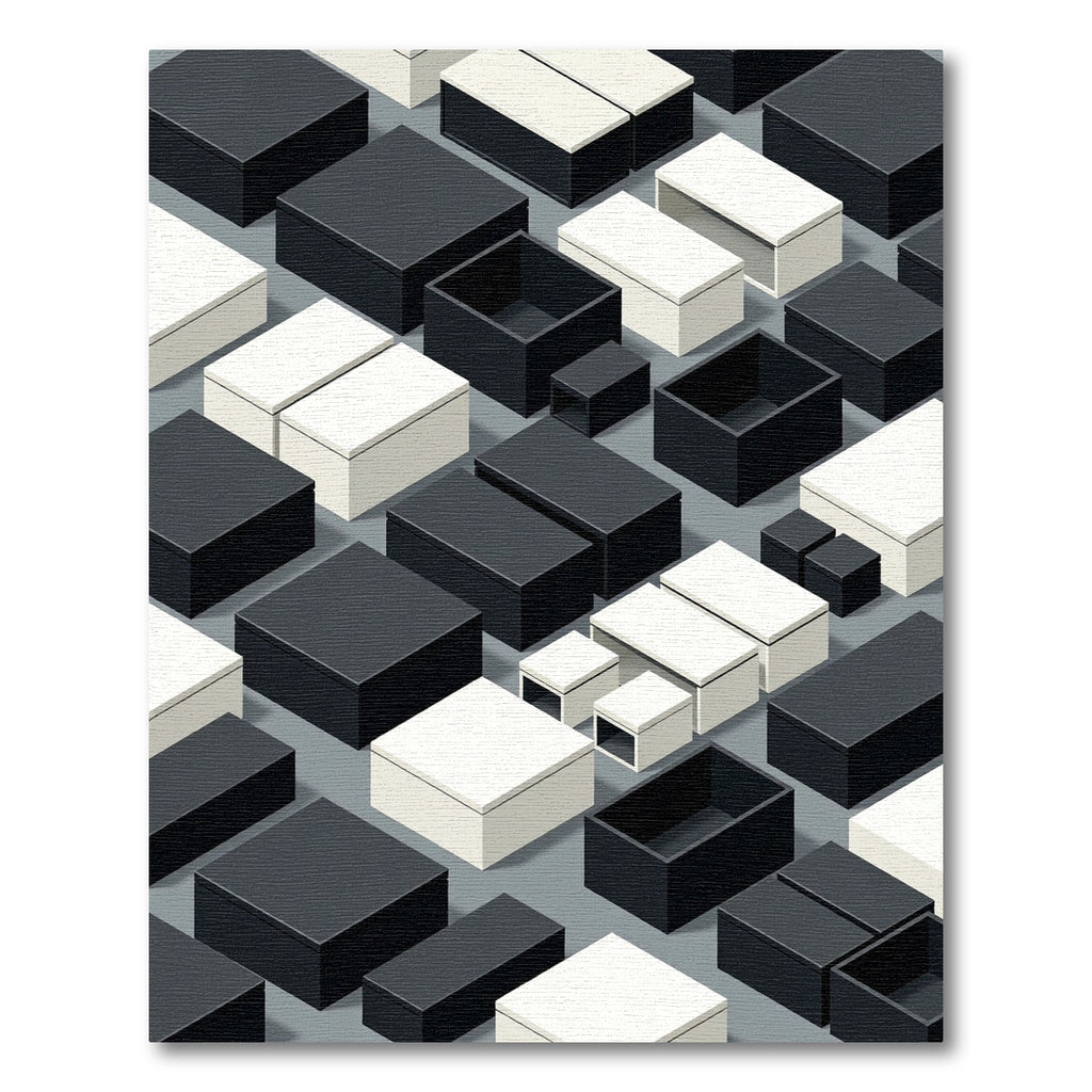 Monochromatic Geometric Box Grid Rug