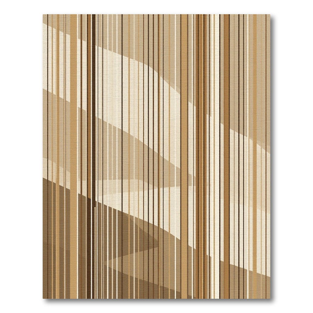 Neutral Tone Vertical Stripe Composition Rug