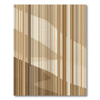 Neutral Tone Vertical Stripe Composition Rug
