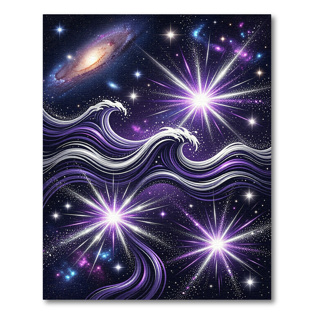 Cosmic Radiant Celestial Wave Swirl Rug