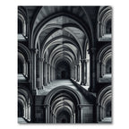 Gothic Stone Archway Corridor Rug
