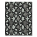 Ornate Gray Interlocking Vine Rug