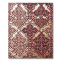 Rose Gold Quatrefoil Medallion Rug
