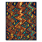 Tribal Sun Lightning Zigzag Rug