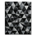 Monochromatic Geometric Triangle Mosaic Rug
