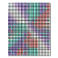 Pastel Pixelated Square Mosaic Gradient Rug
