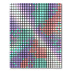 Pastel Pixelated Square Mosaic Gradient Rug