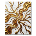 Liquid Gold Organic Branch Sculpture Rug