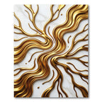 Liquid Gold Organic Branch Sculpture Rug