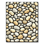 Earthy Pebble Stone Neutral Accent Rug